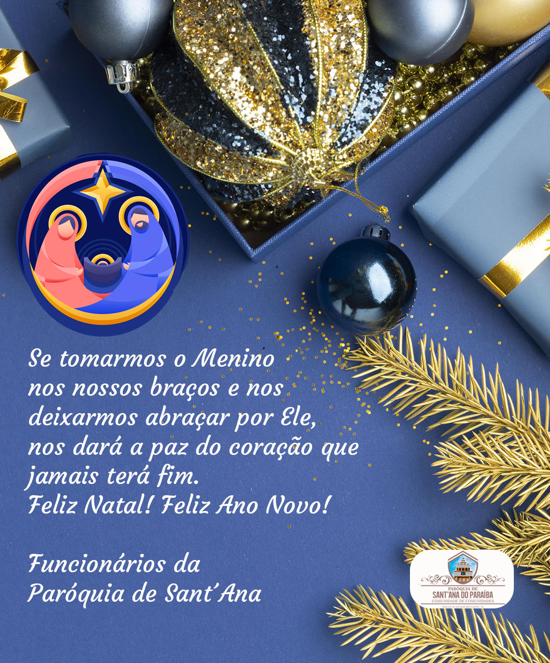 Mensagem de Natal e Ano Novo | Funcionários da Paróquia de Sant´Ana –  Paróquia de Sant'Ana do Paraíba